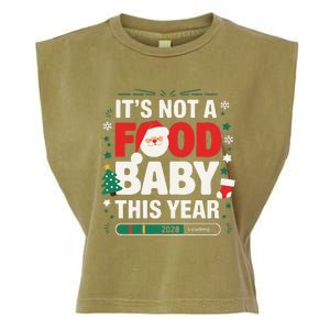 Its Not A Food Baby This Year Xmas 2028 Christmas Pregnancy Garment-Dyed Women's Muscle Tee