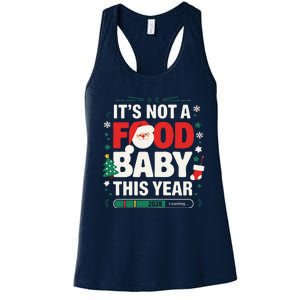 Its Not A Food Baby This Year Xmas 2028 Christmas Pregnancy Women's Racerback Tank