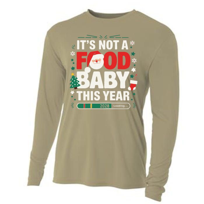 Its Not A Food Baby This Year Xmas 2028 Christmas Pregnancy Cooling Performance Long Sleeve Crew