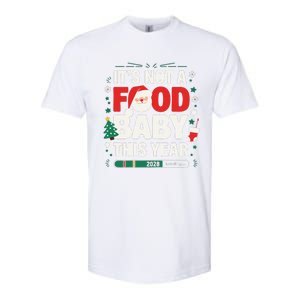 Its Not A Food Baby This Year Xmas 2028 Christmas Pregnancy Softstyle CVC T-Shirt