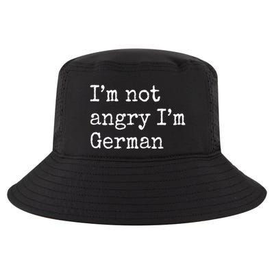 Im Not Angry Im German Funny Oktoberfest Cool Comfort Performance Bucket Hat