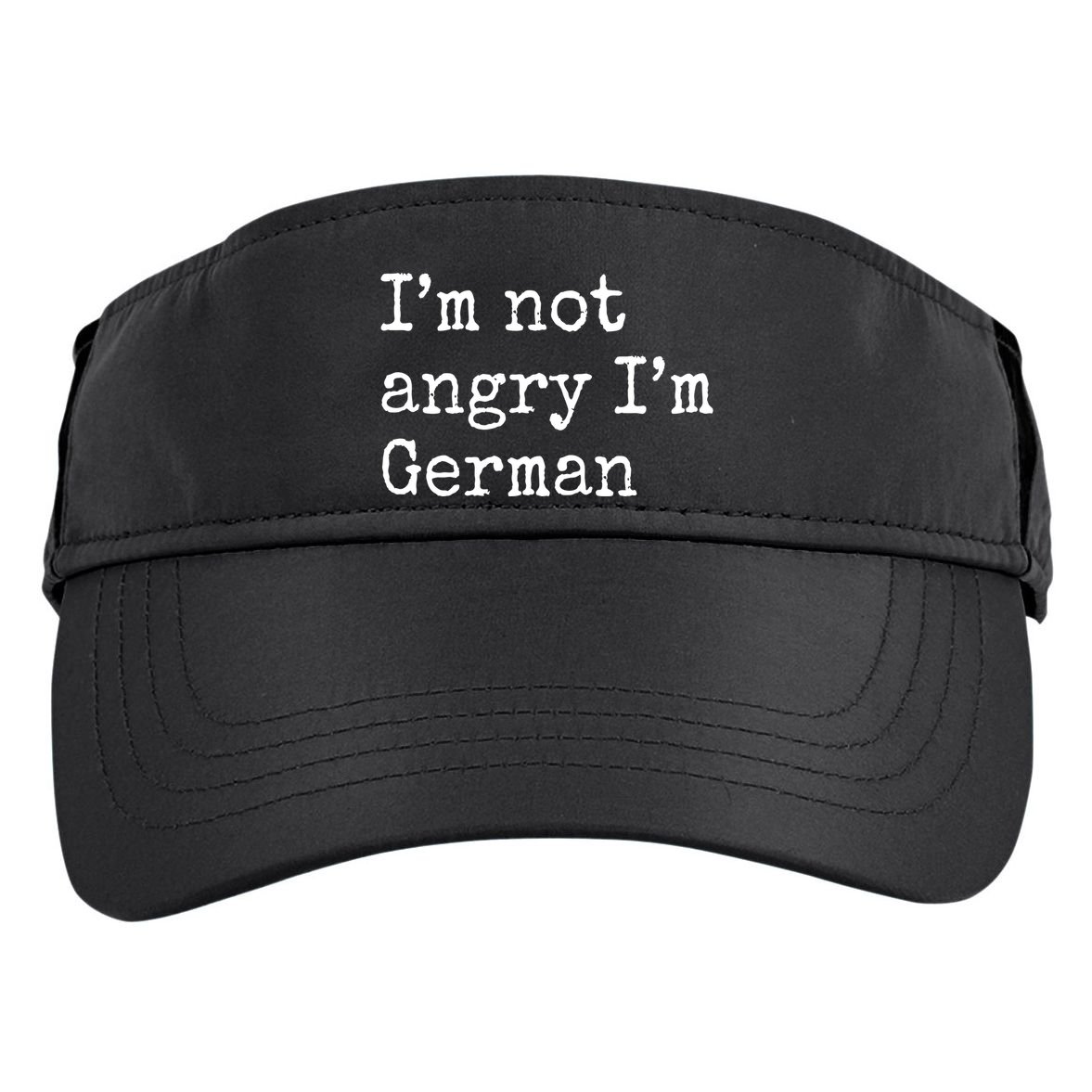 Im Not Angry Im German Funny Oktoberfest Adult Drive Performance Visor