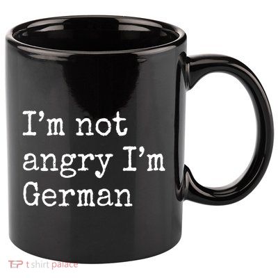 Im Not Angry Im German Funny Oktoberfest 11oz C Handle Ceramic Mug