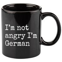 Im Not Angry Im German Funny Oktoberfest 11oz C Handle Ceramic Mug