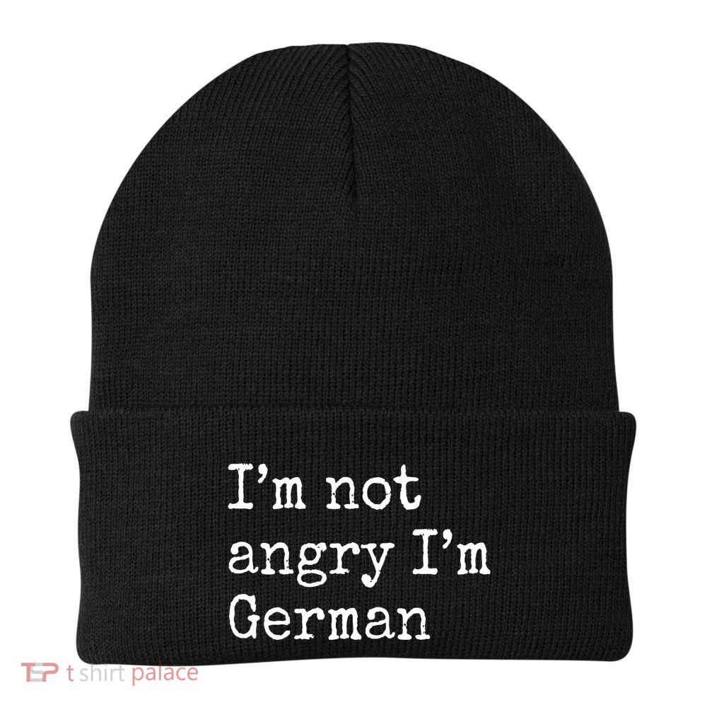 Im Not Angry Im German Funny Oktoberfest Beanie