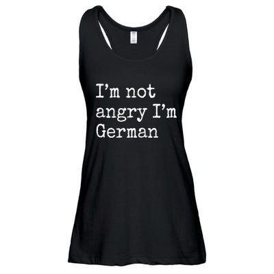 Im Not Angry Im German Funny Oktoberfest Ladies Essential Flowy Tank
