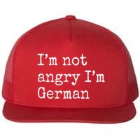 Im Not Angry Im German Funny Oktoberfest Flatbill Hat