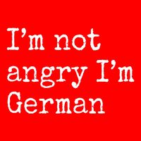 Im Not Angry Im German Funny Oktoberfest Flatbill Hat