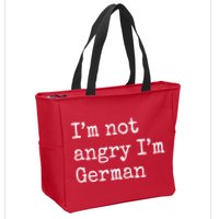 Im Not Angry Im German Funny Oktoberfest Zip Tote Bag