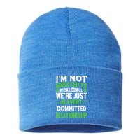 I'm Not Addicted Pickleball Gift For Pickleball Player Sustainable Knit Beanie