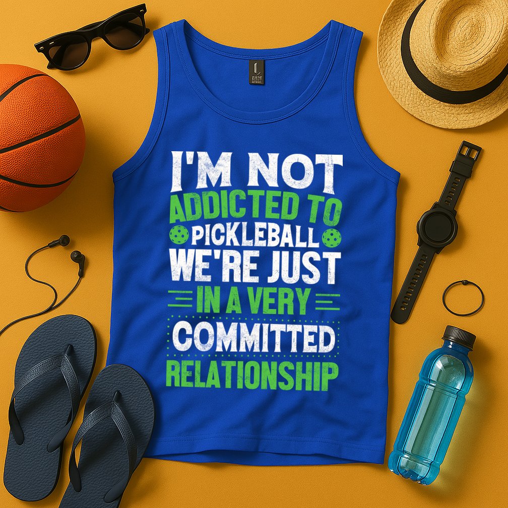 I'm Not Addicted Pickleball Gift For Pickleball Player Tank Top