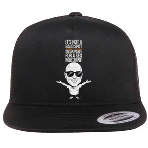 ItS Not A Bald Spot ItS A Solar Panel For A Sex Machine Flat Bill Trucker Hat