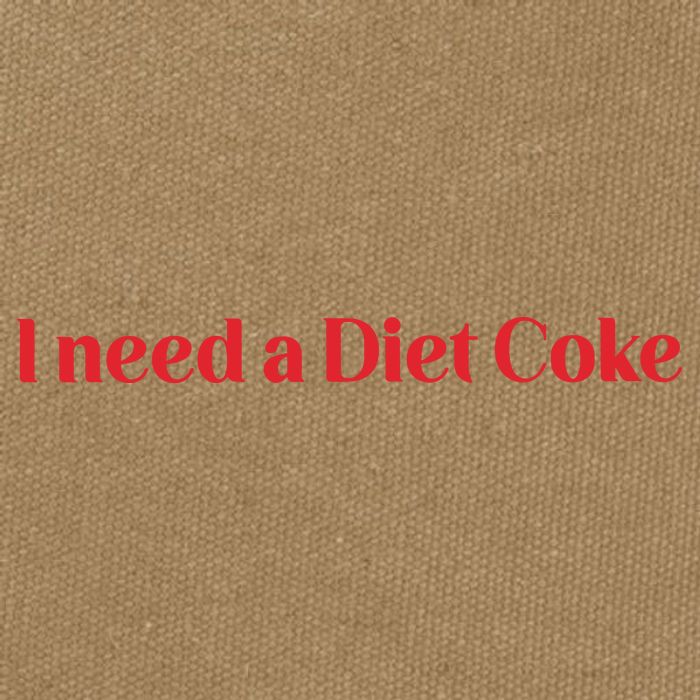 I Need A Diet C.O.K.E Cotton Canvas Backpack
