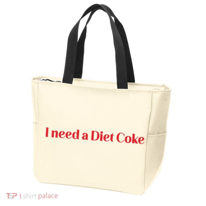 I Need A Diet C.O.K.E Zip Tote Bag