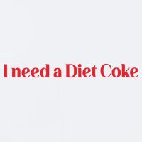 I Need A Diet C.O.K.E Sueded Cloud Jersey T-Shirt