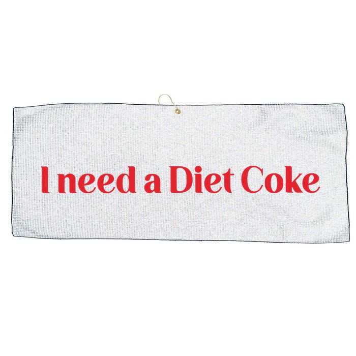 I Need A Diet C.O.K.E Large Microfiber Waffle Golf Towel