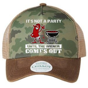 Its Not A Party Until The Wiener Comes Out Hot Dog BBQ Legacy Tie Dye Trucker Hat