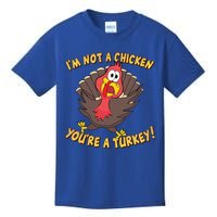 I'm Not A Chicken You're A Turkey Funny Thanksgiving Gift Kids T-Shirt