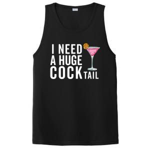 I Need A Huge Cocktail Funny Adult Humor Drinking PosiCharge Competitor Tank