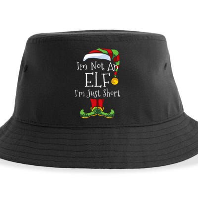 Im Not An Elf Family Christmas Pjs Matching Sustainable Bucket Hat