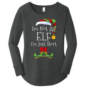 Im Not An Elf Family Christmas Pjs Matching Women's Perfect Tri Tunic Long Sleeve Shirt