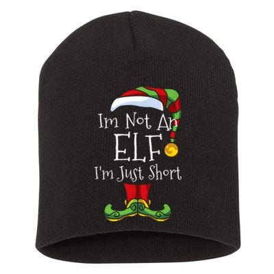 Im Not An Elf Family Christmas Pjs Matching Short Acrylic Beanie