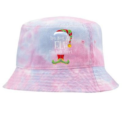 Im Not An Elf Family Christmas Pjs Matching Tie-Dyed Bucket Hat