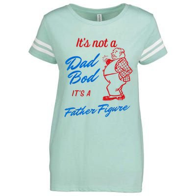 Its Not A Dad Bod Its A Father Figure Funny Fathers Day Enza Ladies Jersey Football T-Shirt