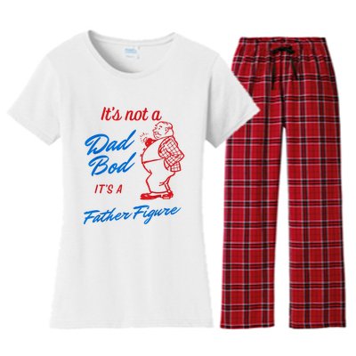 Its Not A Dad Bod Its A Father Figure Funny Fathers Day Women's Flannel Pajama Set