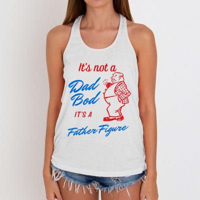 Its Not A Dad Bod Its A Father Figure Funny Fathers Day Women's Knotted Racerback Tank