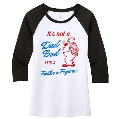 Its Not A Dad Bod Its A Father Figure Funny Fathers Day Women's Tri-Blend 3/4-Sleeve Raglan Shirt