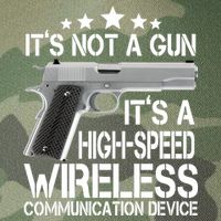 It's Not A Gun High Speed Wireless Communication Device Legacy Tie Dye Trucker Hat