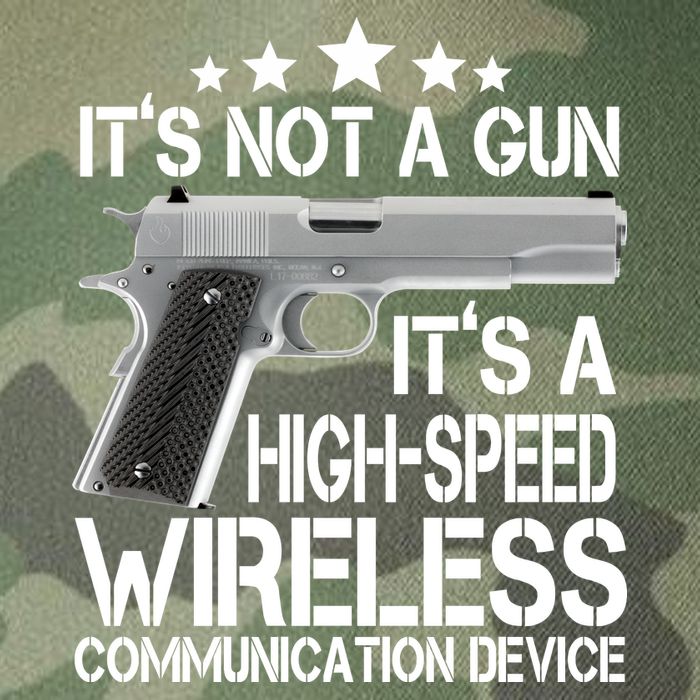 It's Not A Gun High Speed Wireless Communication Device Legacy Tie Dye Trucker Hat