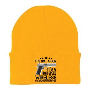 It's Not A Gun High Speed Wireless Communication Device Knit Cap Winter Beanie