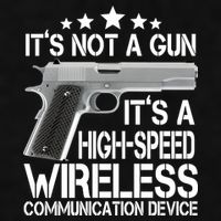 It's Not A Gun High Speed Wireless Communication Device Ladies PosiCharge Tri-Blend Wicking Tank