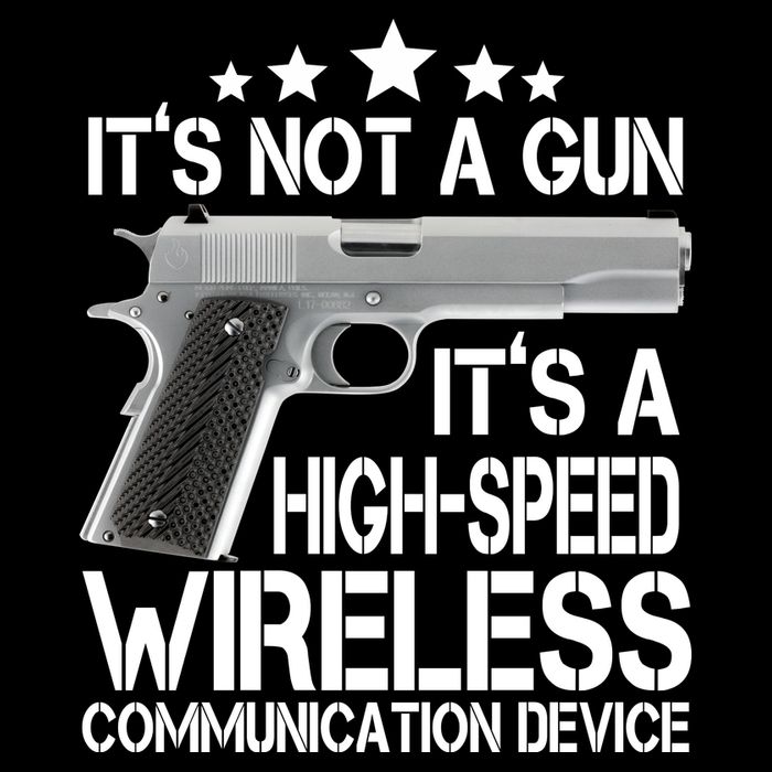 It's Not A Gun High Speed Wireless Communication Device Sweatshirt