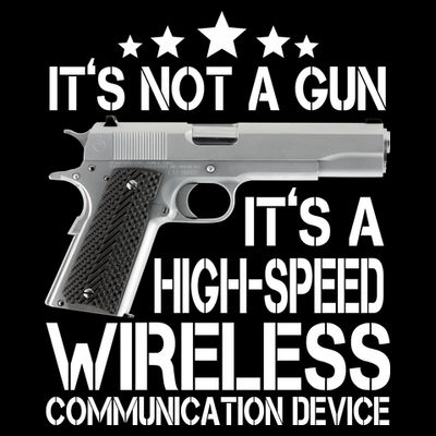 It's Not A Gun High Speed Wireless Communication Device T-Shirt
