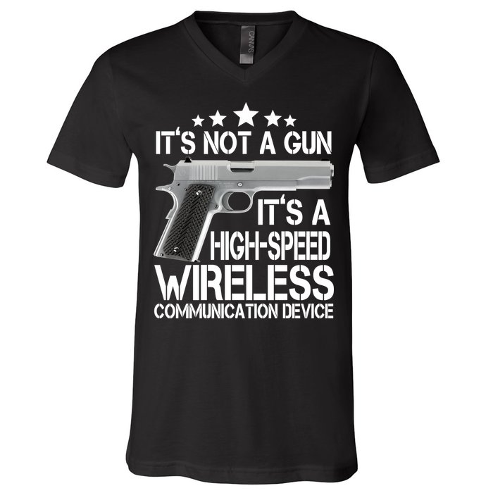 It's Not A Gun High Speed Wireless Communication Device V-Neck T-Shirt