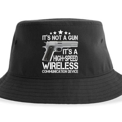 It's Not A Gun High Speed Wireless Communication Device Sustainable Bucket Hat