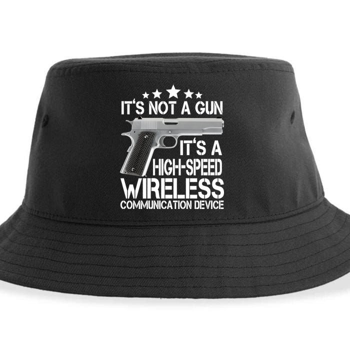 It's Not A Gun High Speed Wireless Communication Device Sustainable Bucket Hat