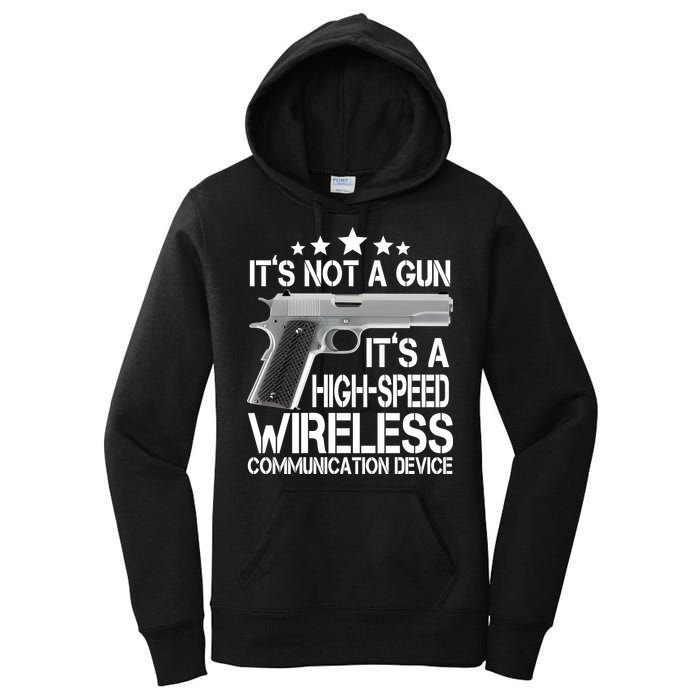 It's Not A Gun High Speed Wireless Communication Device Women's Pullover Hoodie