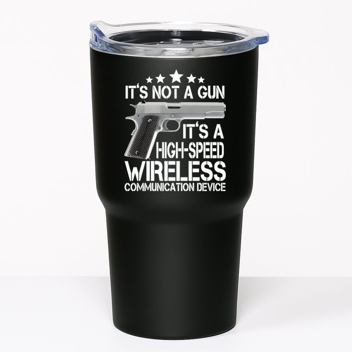 It's Not A Gun High Speed Wireless Communication Device Tumbler