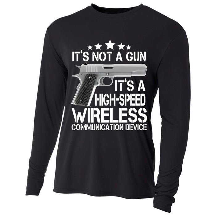 It's Not A Gun High Speed Wireless Communication Device Cooling Performance Long Sleeve Crew