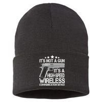 It's Not A Gun High Speed Wireless Communication Device Sustainable Knit Beanie