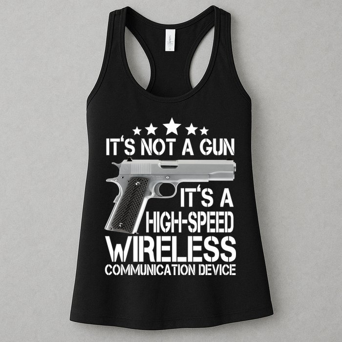 It's Not A Gun High Speed Wireless Communication Device Womens Tank Top