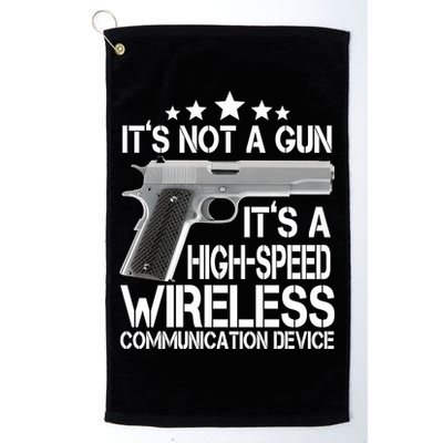 It's Not A Gun High Speed Wireless Communication Device Golf Towel