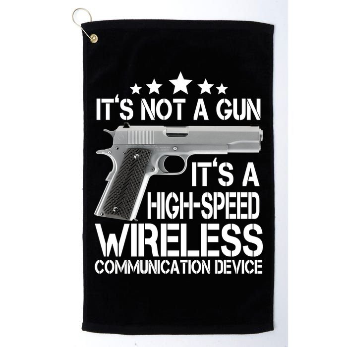 It's Not A Gun High Speed Wireless Communication Device Golf Towel