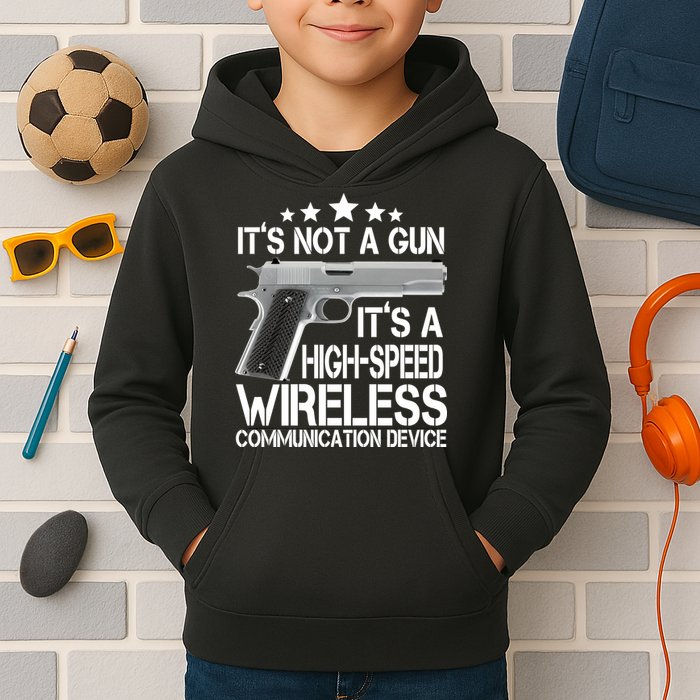 It's Not A Gun High Speed Wireless Communication Device Kids Hoodie