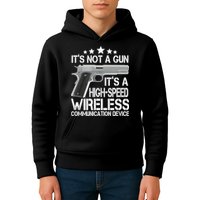 It's Not A Gun High Speed Wireless Communication Device Kids Hoodie