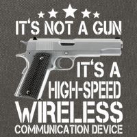 It's Not A Gun High Speed Wireless Communication Device Cotton Canvas Backpack